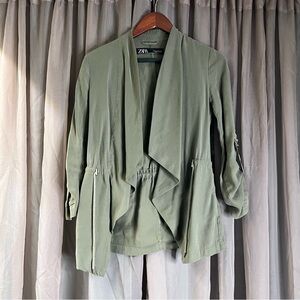 Zara Women's Olive Utility Jacket
